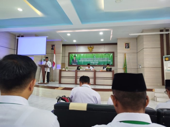 Bapak Fazar Gunawan, S.Pd.I Hadiri Kegiatan Pemutakhiran Data Kepegawaian Tahun 2026 di Kemenag Tebo