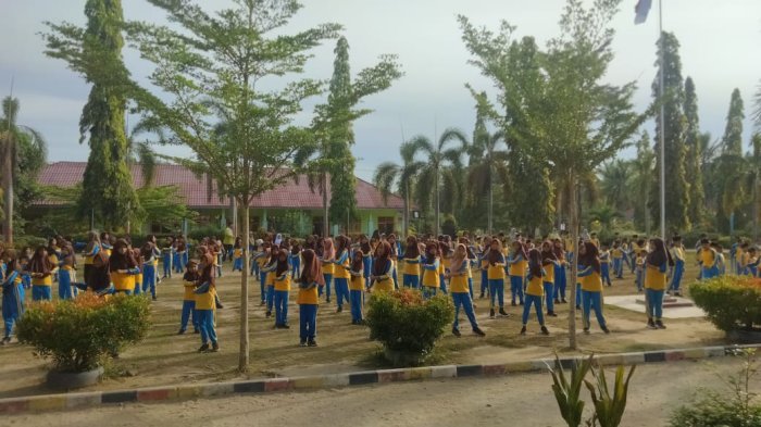 Senam pagi di MIN 3 Tebo: energy positif awali hari !